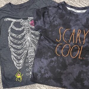 Rae Dunn Kids Short Sleeve Tees - Gray and Black